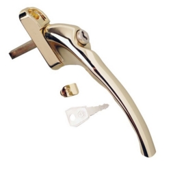HOPPE R/H LOCKING ESPAG HANDLE GOLD